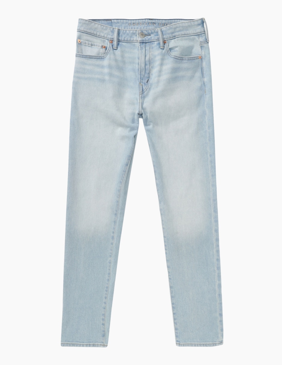 Jeans skinny lavado claro para hombre