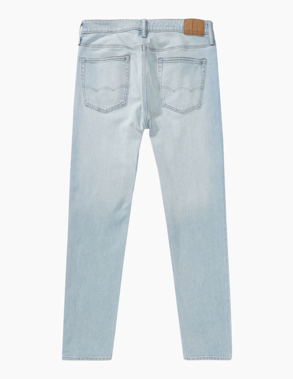 Jeans skinny lavado claro para hombre