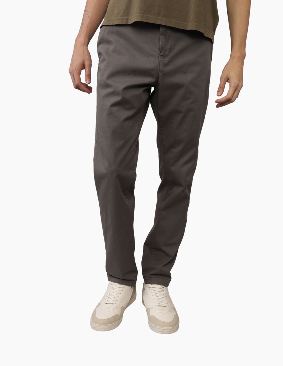 Pantalón regular de algodón para hombre Pantalón regular de algodón para hombre
