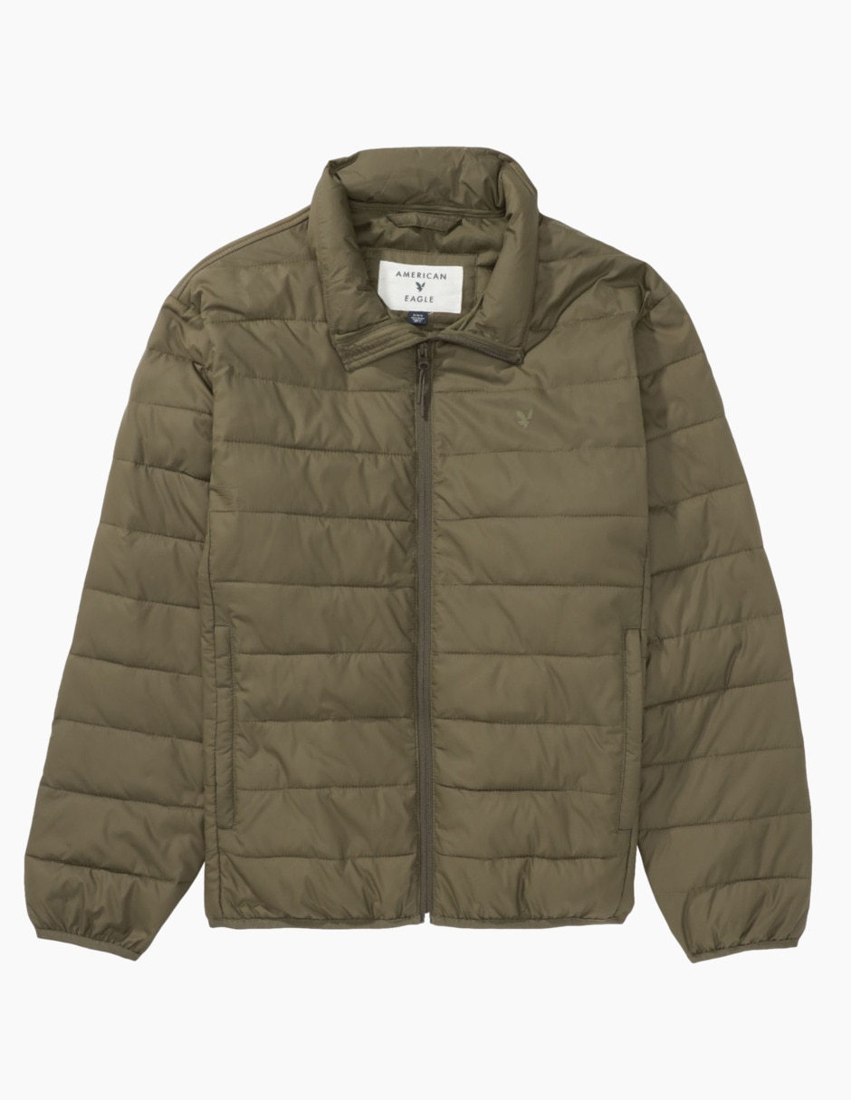 Chamarra acolchada con bolsillos para hombre