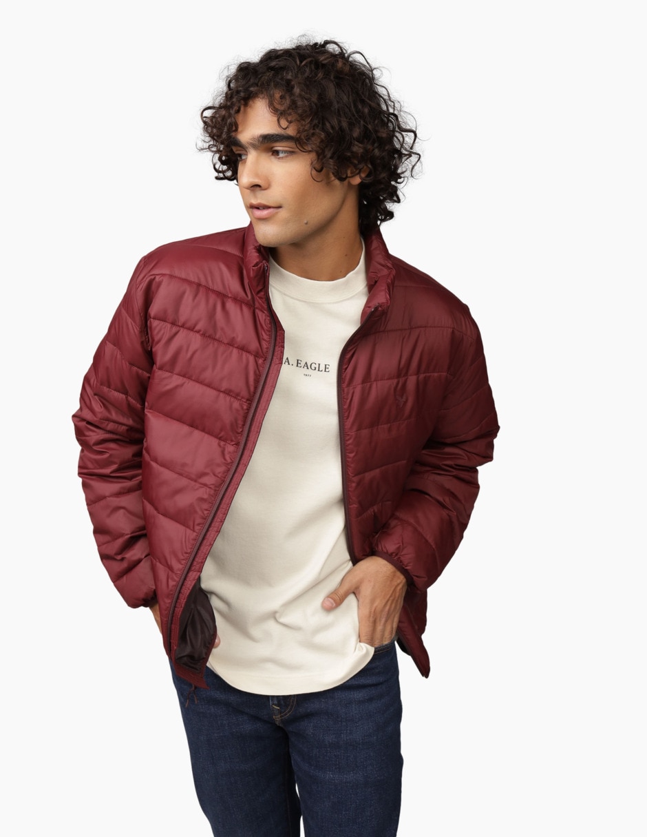 Chamarra acolchada con bolsillos para hombre Chamarra acolchada con bolsillos para hombre