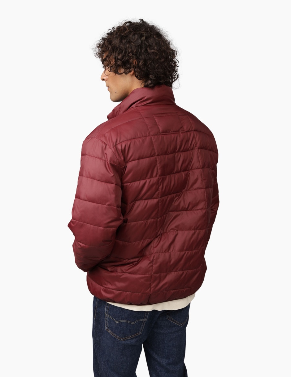 Chamarra acolchada con bolsillos para hombre