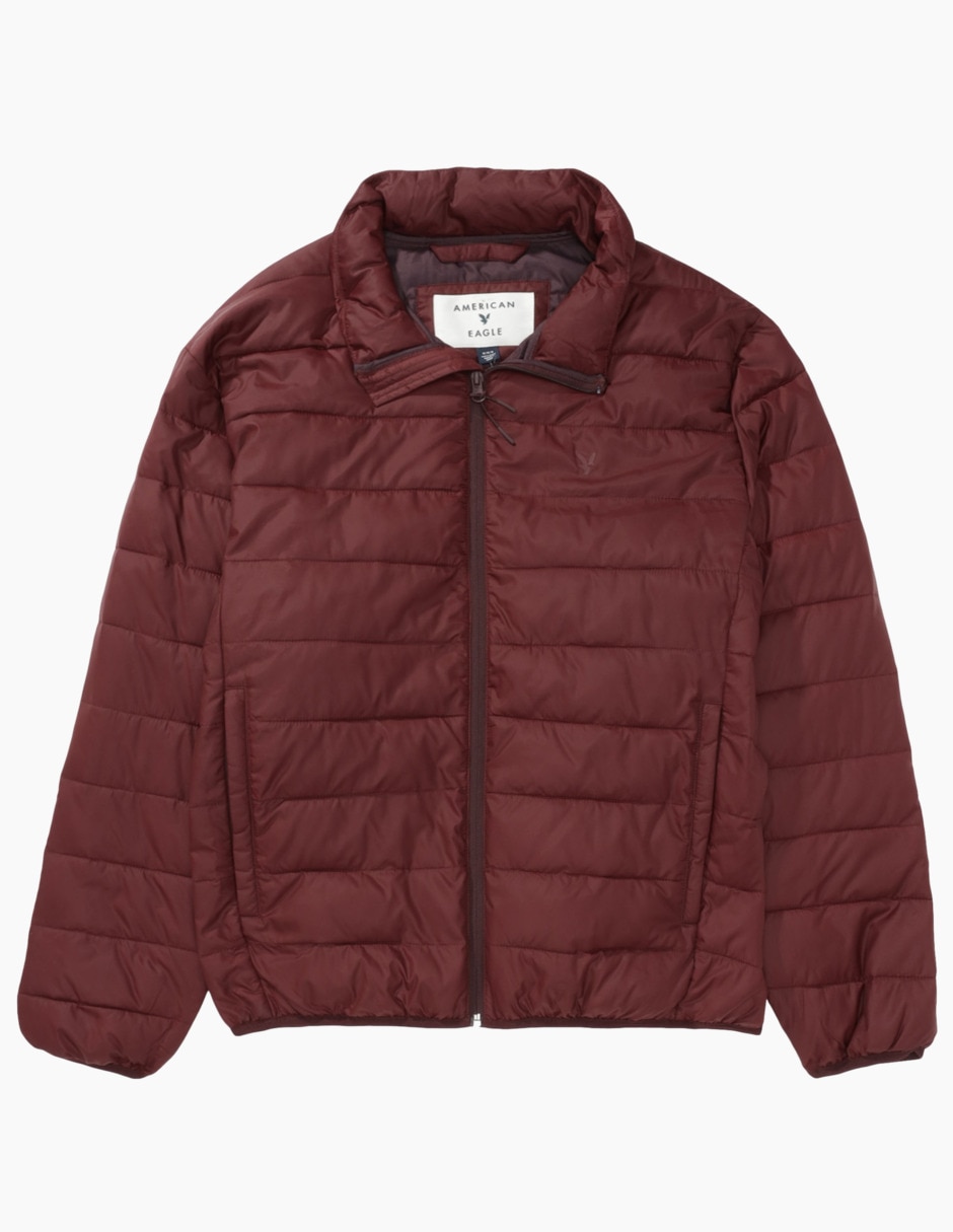Chamarra acolchada con bolsillos para hombre