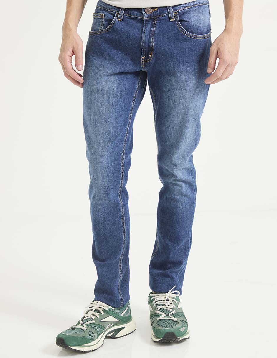Jeans skinny deslavado para hombre Jeans skinny deslavado para hombre
