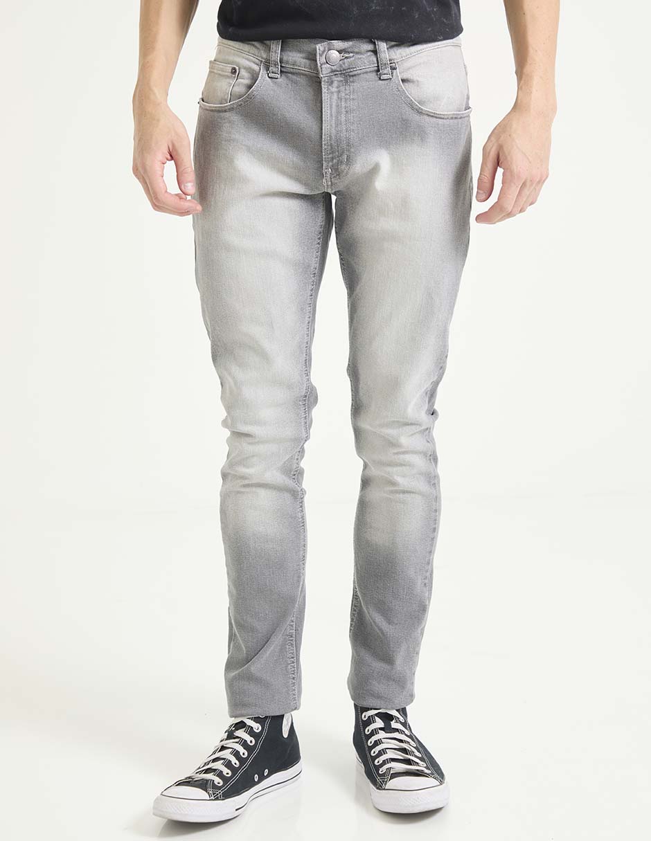 Jeans skinny deslvado para hombre Jeans skinny deslvado para hombre