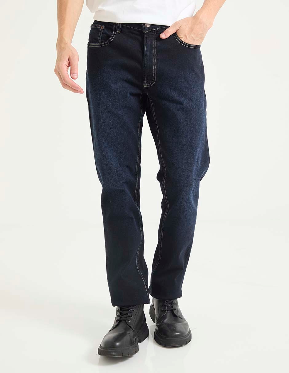 Jeans straight OGGI lavado obscuro para hombre