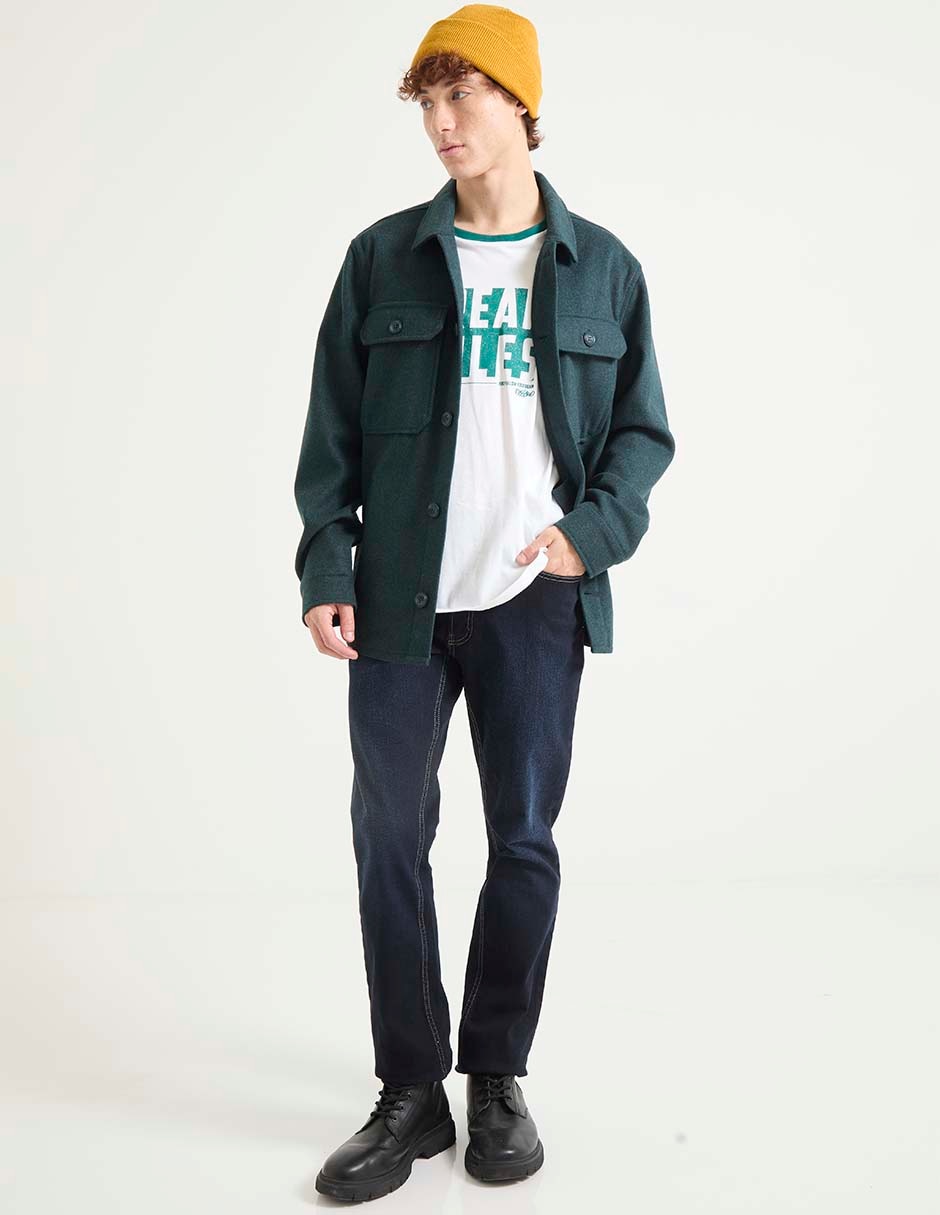 Jeans straight OGGI lavado obscuro para hombre