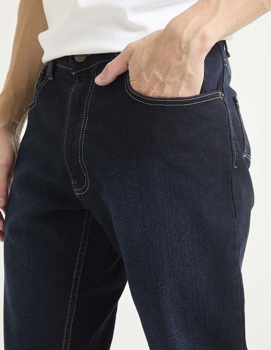 Jeans straight OGGI lavado obscuro para hombre