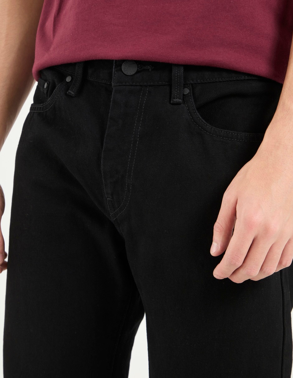 Jeans straight lavado obscuro para hombre