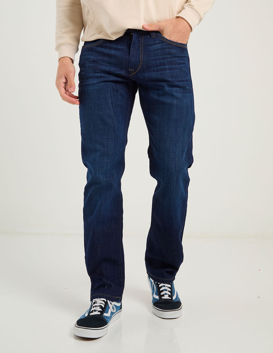 Jeans slim deslavado para hombre 1