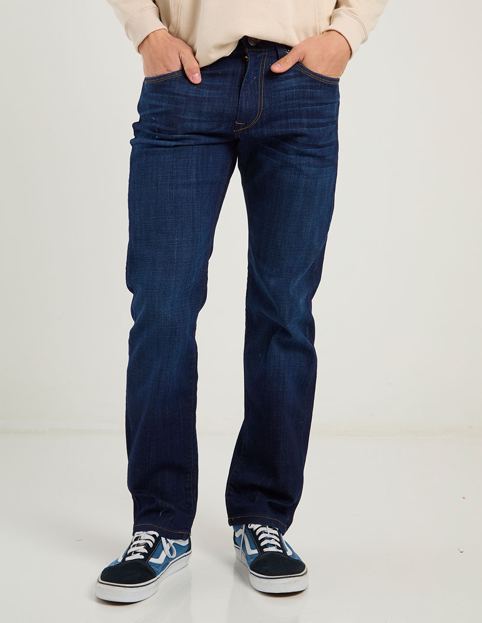 Jeans slim deslavado para hombre 10
