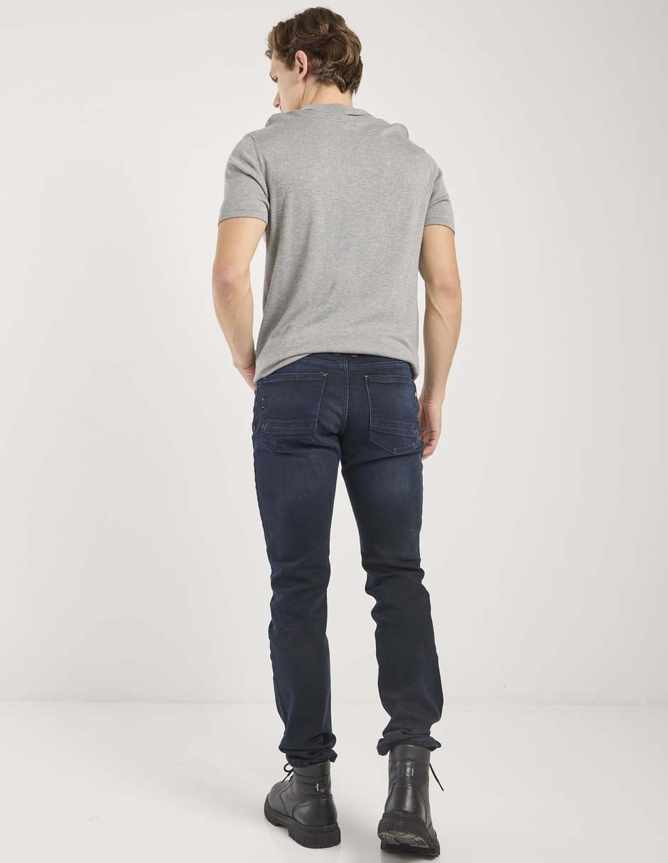 Jeans skinny Silver Plate lavado obscuro para hombre