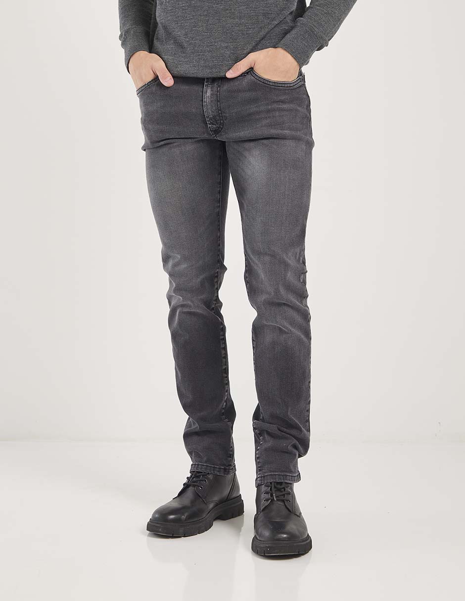 Jeans slim deslavado para hombre 1