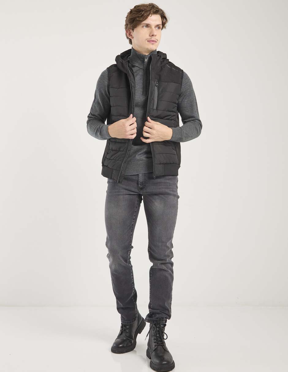 Jeans slim deslavado para hombre 7