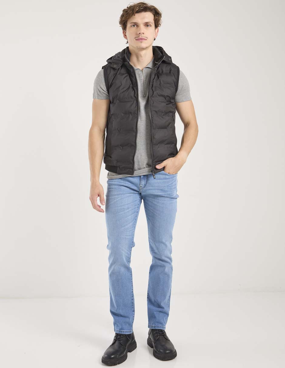 Jeans slim lavado claro para hombre 6