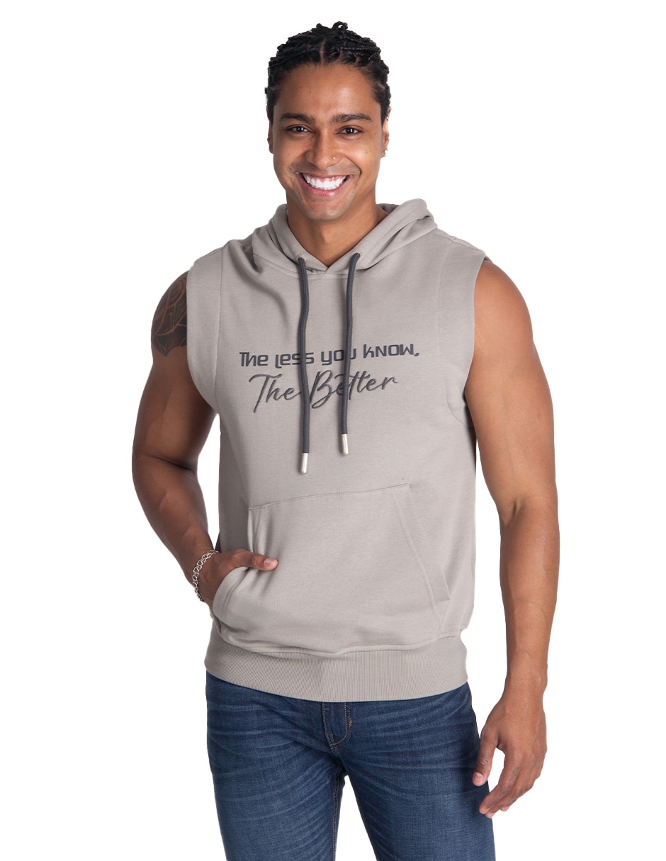 Chaleco con capucha para hombre