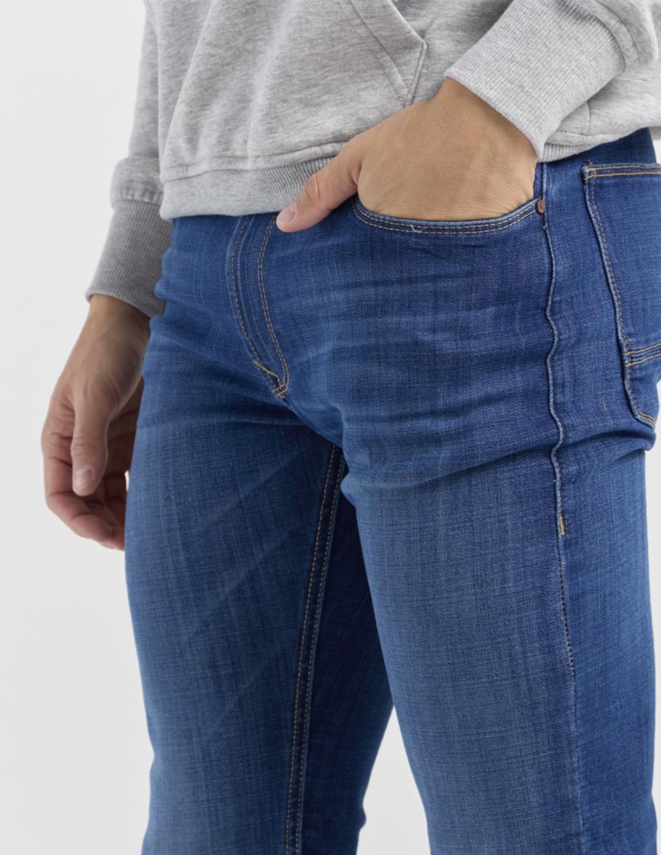 Jeans skinny Silver Plate lavado stone wash para hombre
