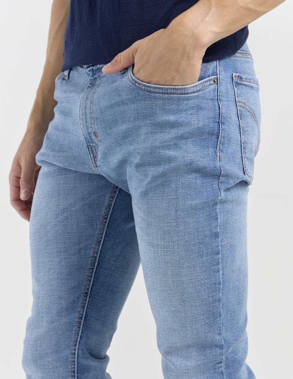 Jeans skinny Silver Plate lavado stone wash para hombre