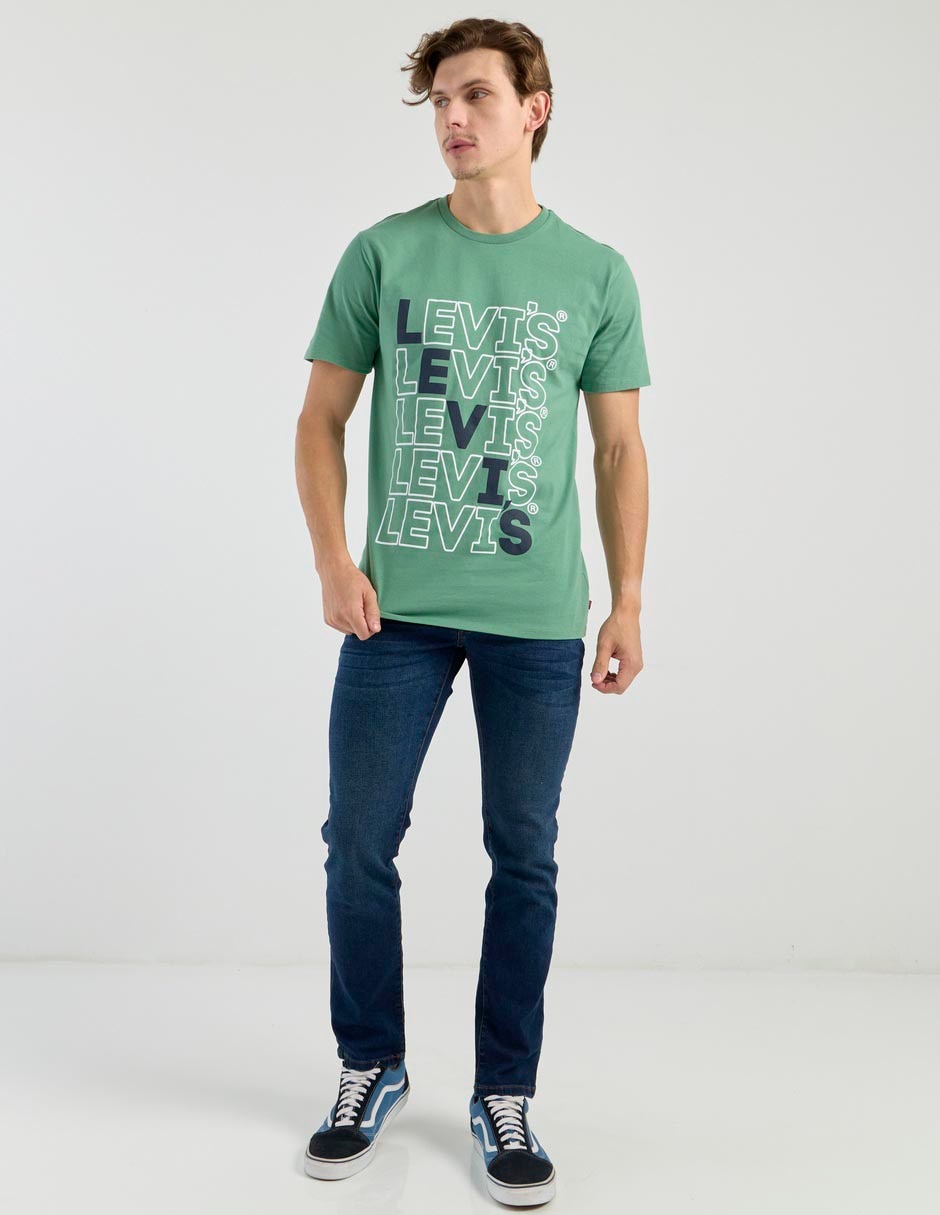 Jeans skinny lavado stone wash para hombre 6