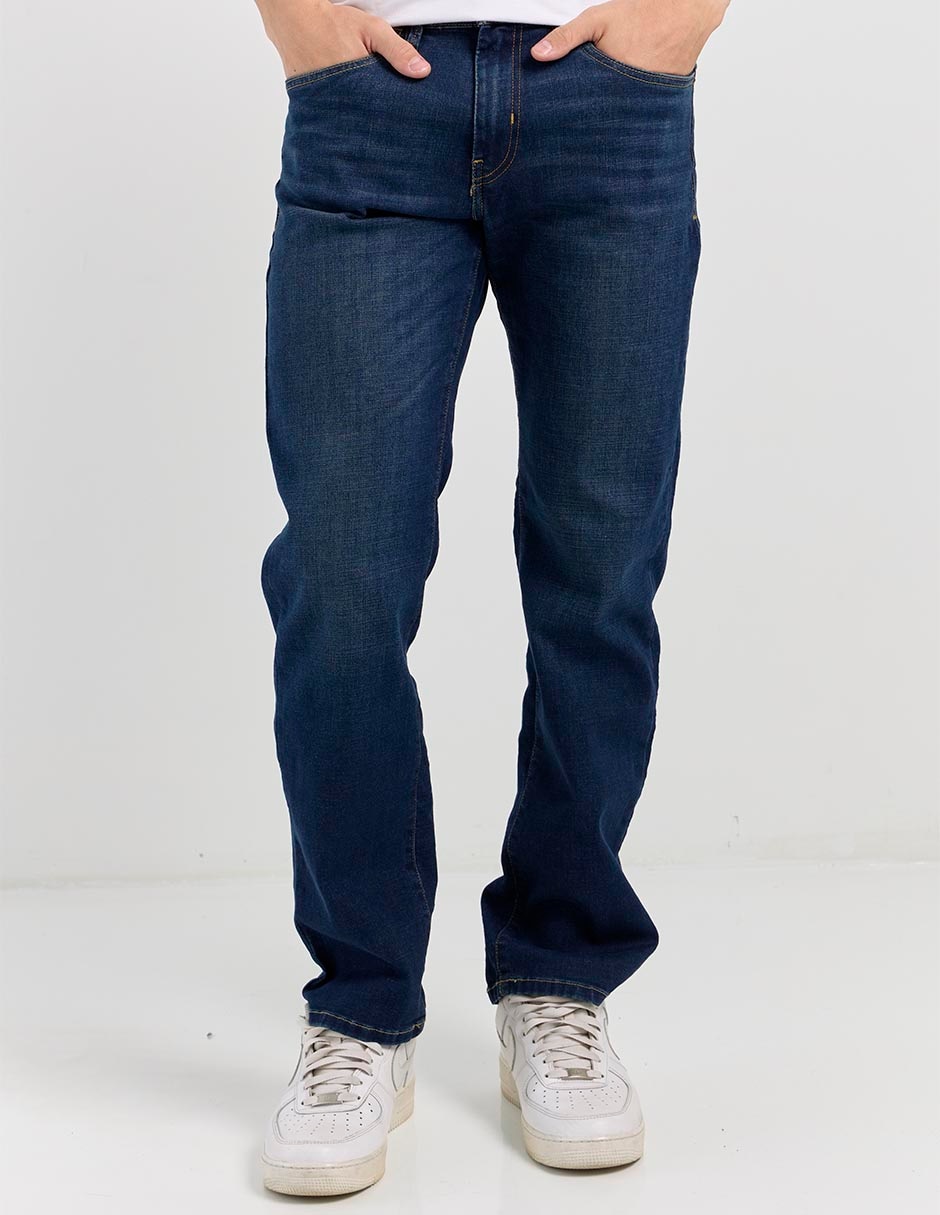 Jeans slim lavado stone wash para hombre 1