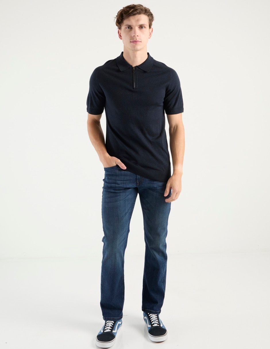 Jeans boot lavado stone wash para hombre