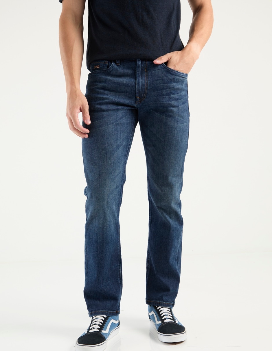 Jeans boot lavado stone wash para hombre 1