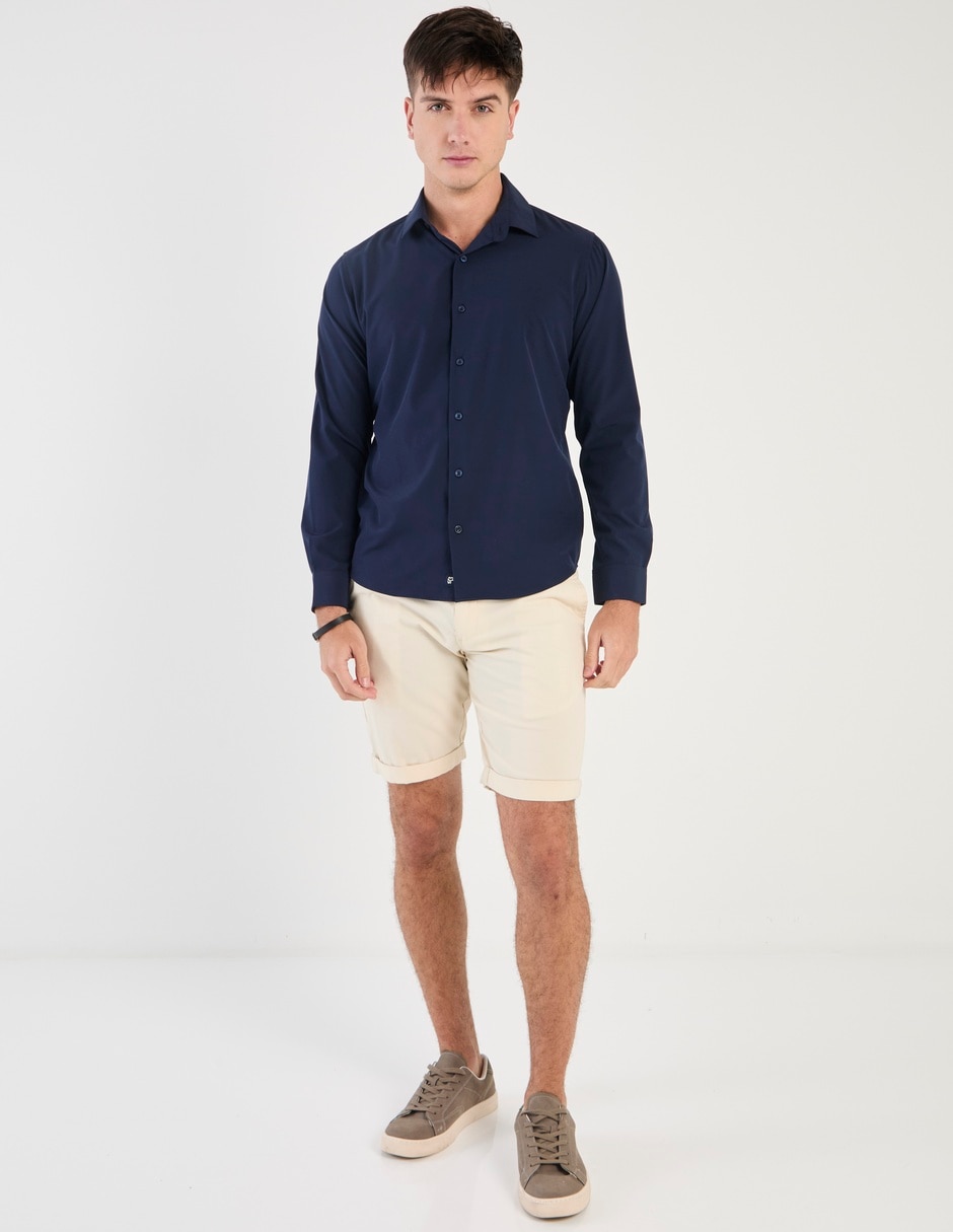 Camisa casual manga larga para hombre 3