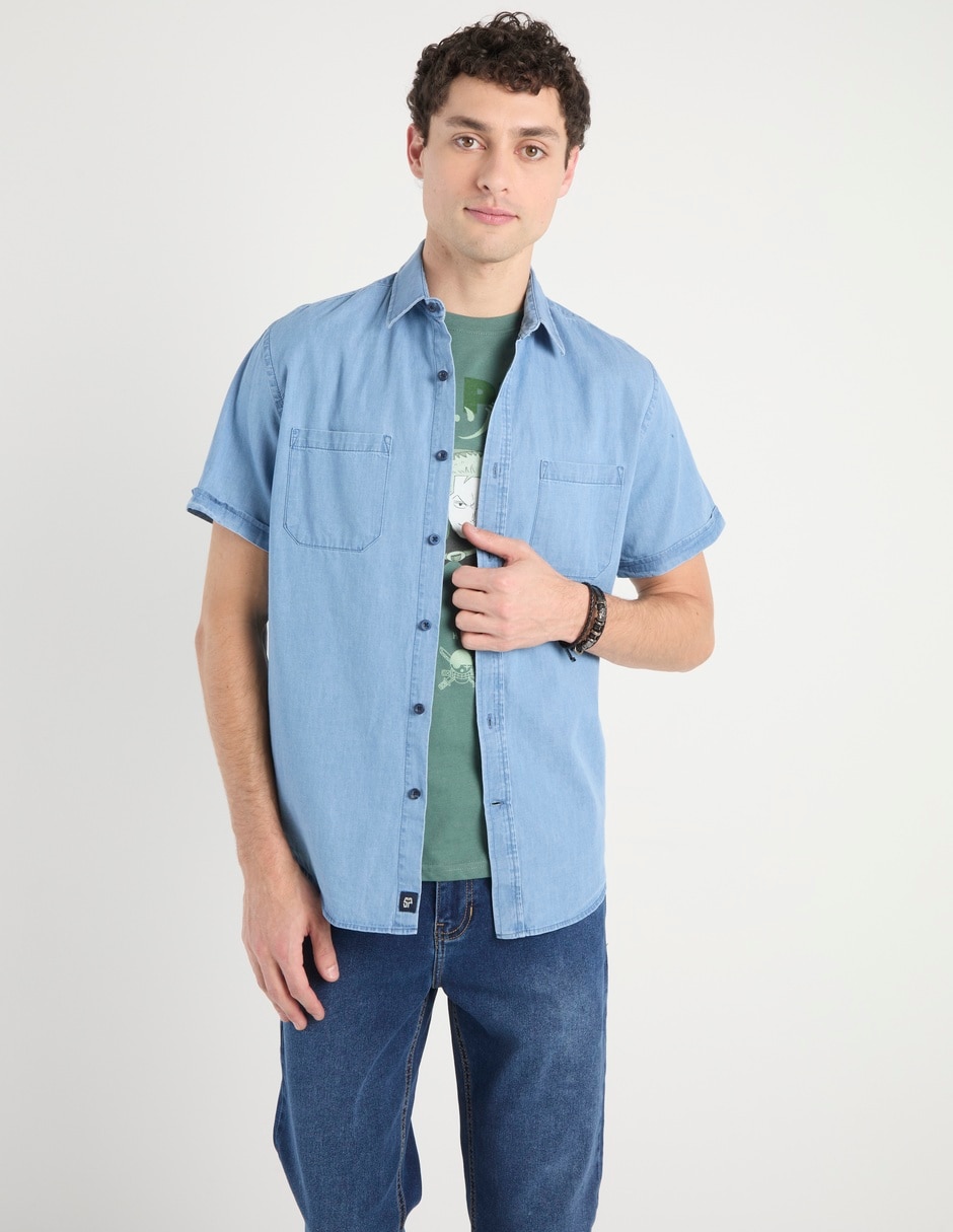 Camisa casual manga corta para hombre Camisa casual manga corta para hombre