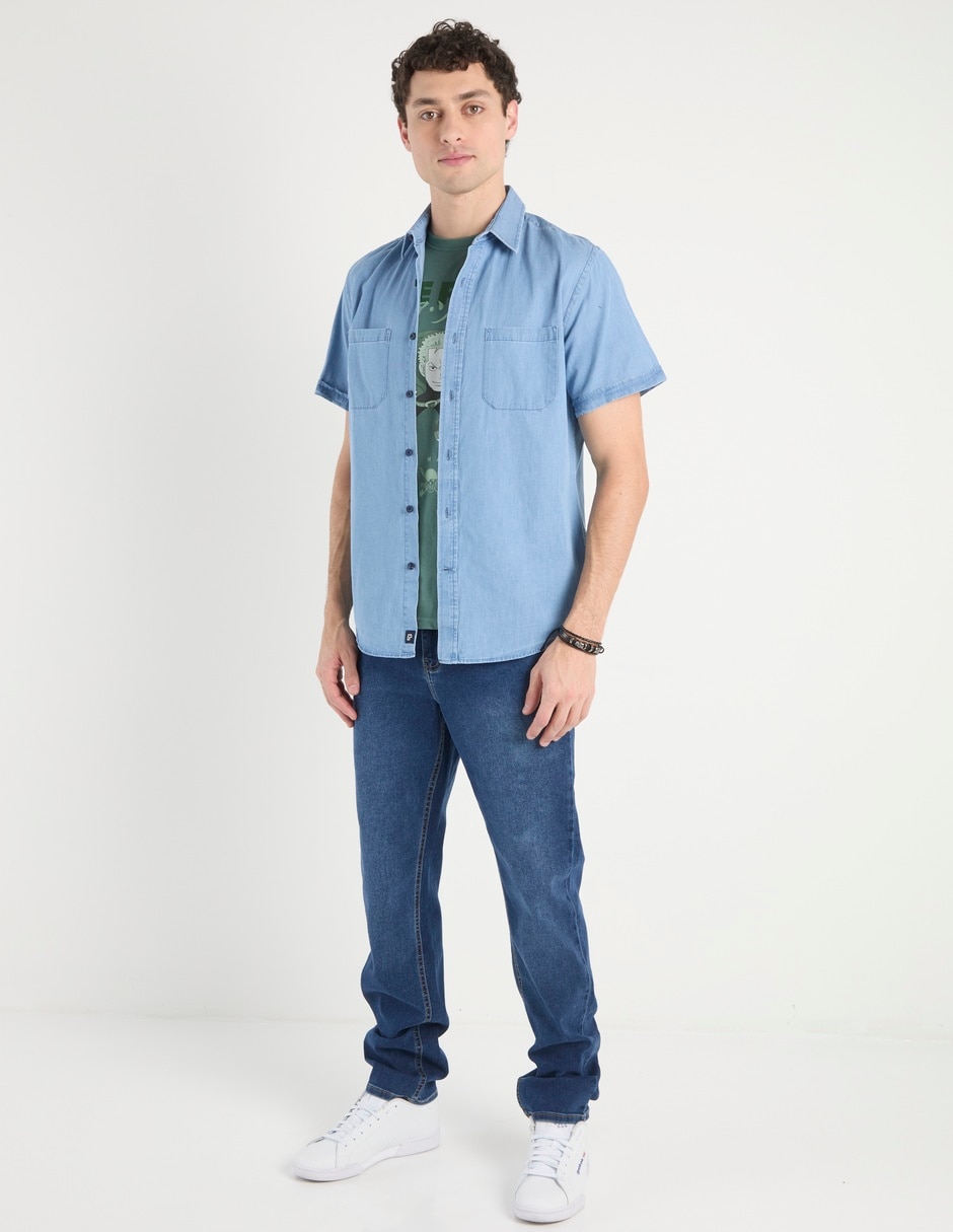 Camisa casual manga corta para hombre 3