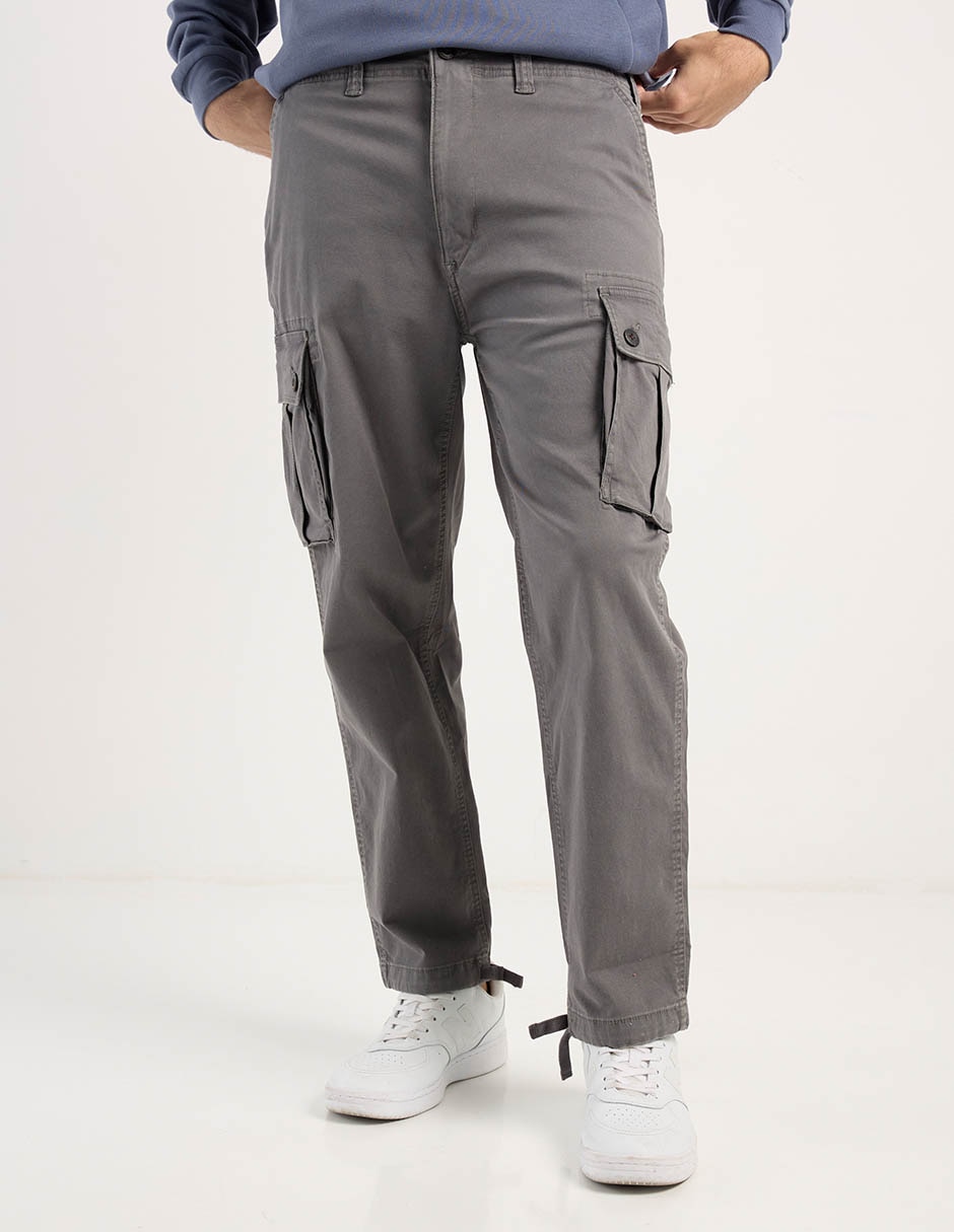 Pantalón cargo regular de algodón para hombre Pantalón cargo regular de algodón para hombre