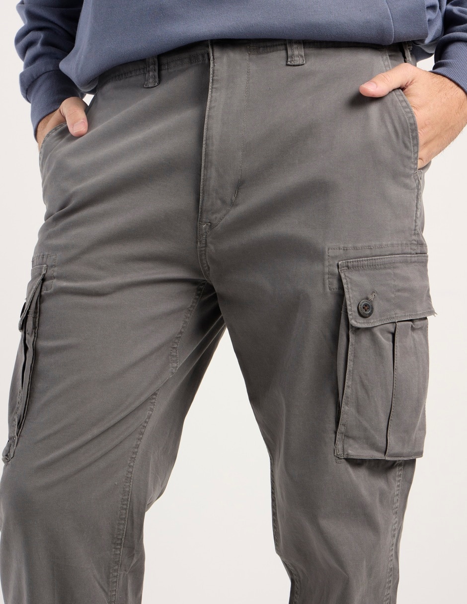 Pantalón cargo regular de algodón para hombre 24