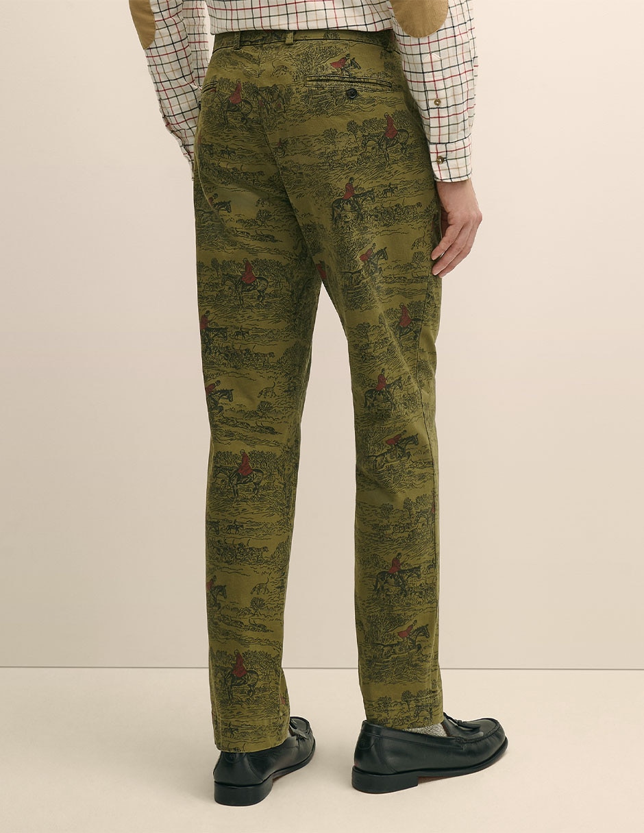 Pantalón cargo regular de algodón para hombre 8