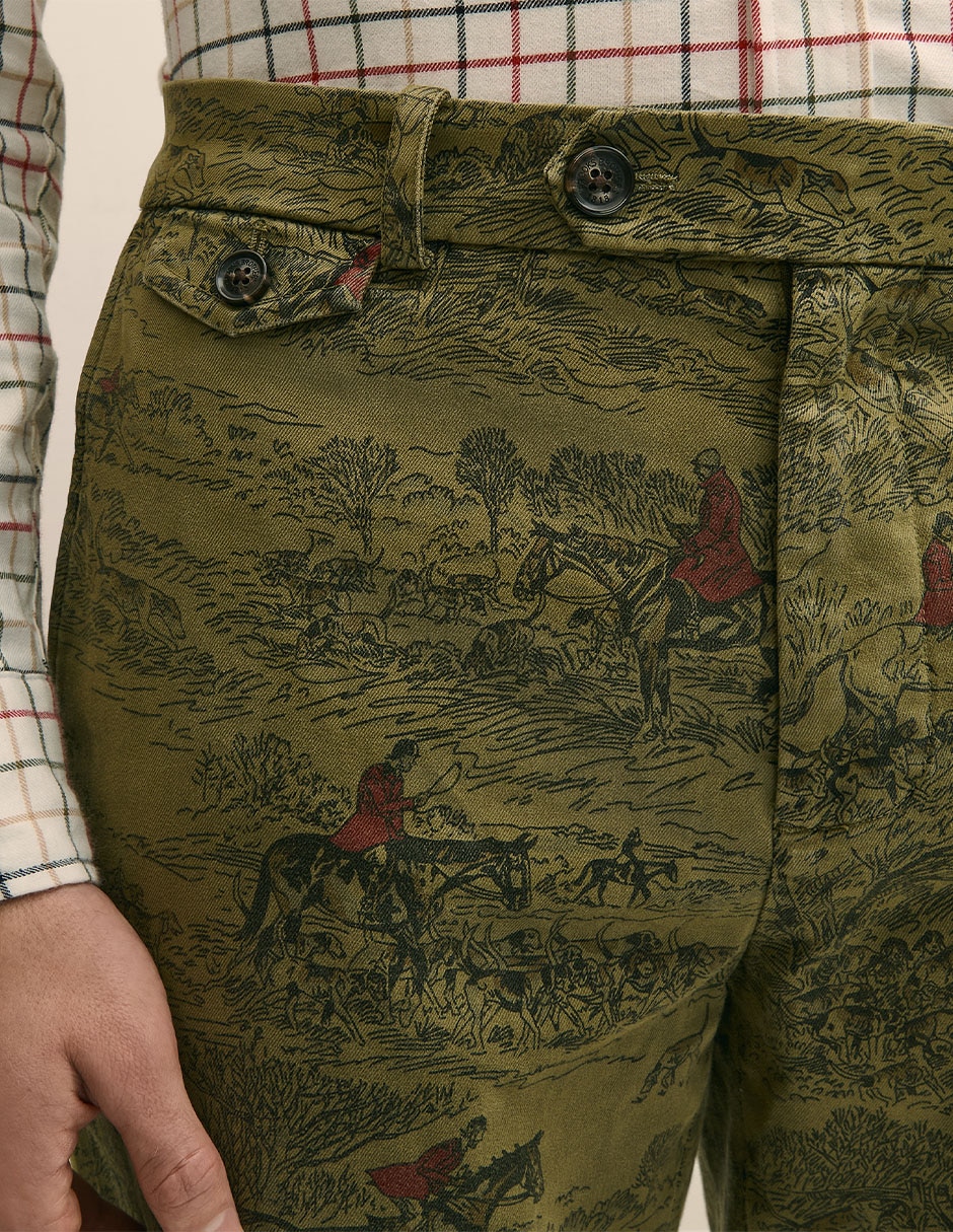 Pantalón cargo regular de algodón para hombre 19