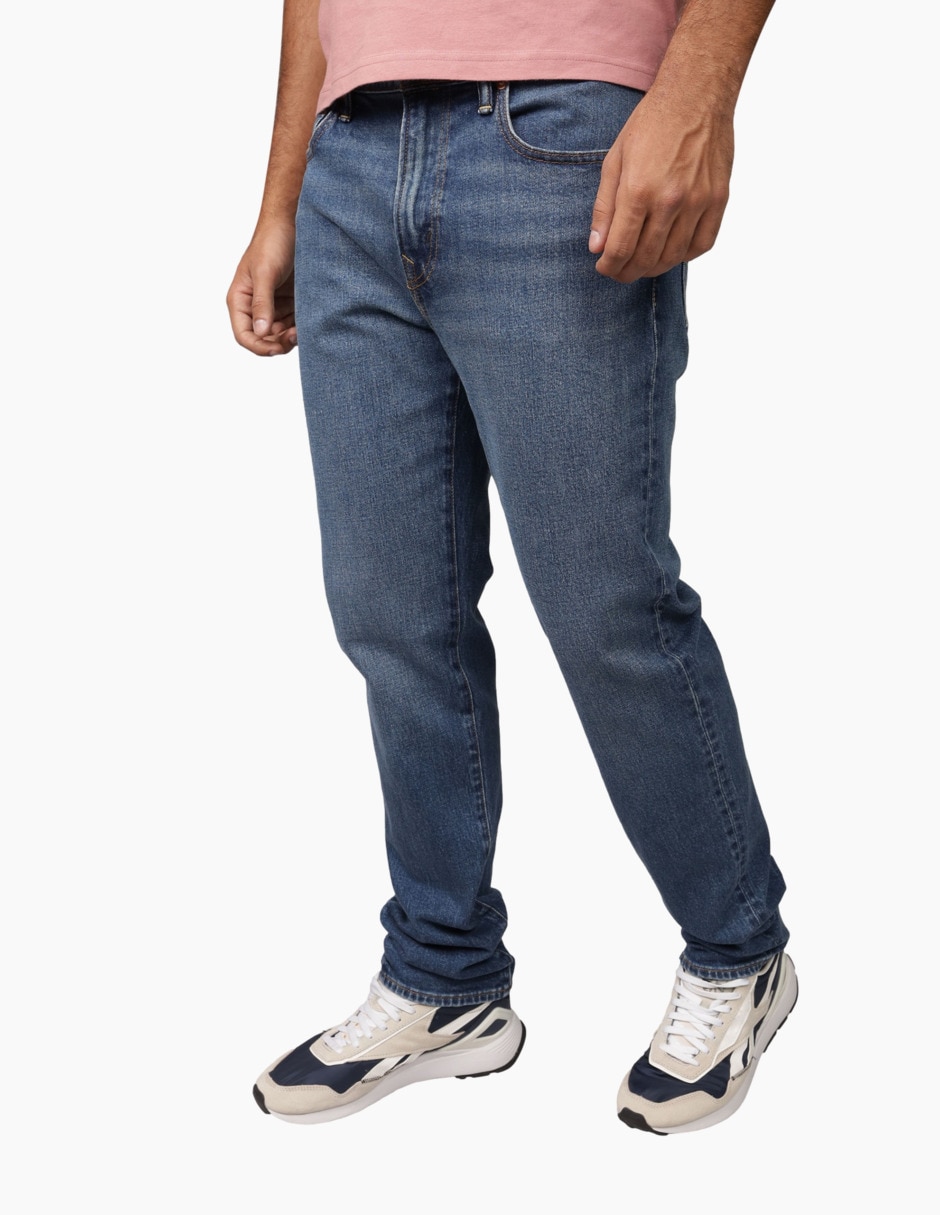 Jeans straight lavado whisker para hombre Jeans straight lavado whisker para hombre