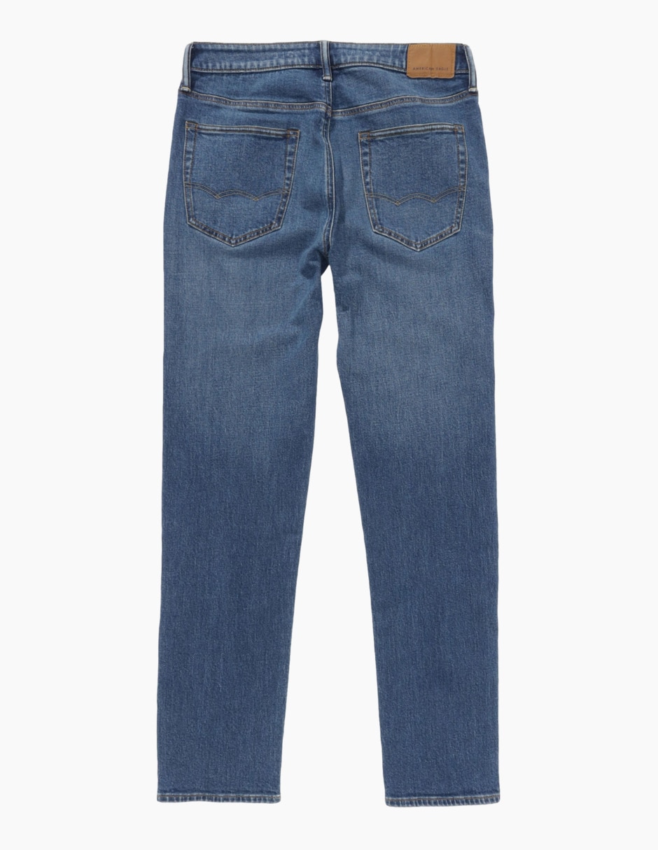 Jeans straight lavado whisker para hombre