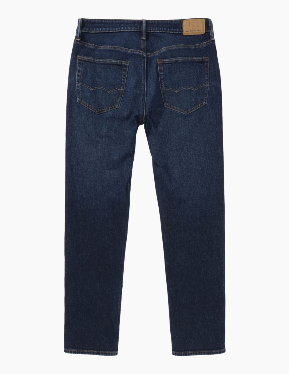 Jeans straight deslavado para hombre 2