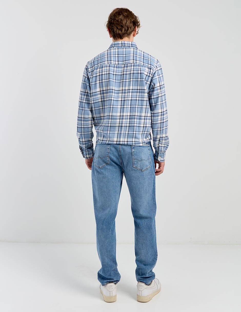 Jeans skinny deslavado para hombre