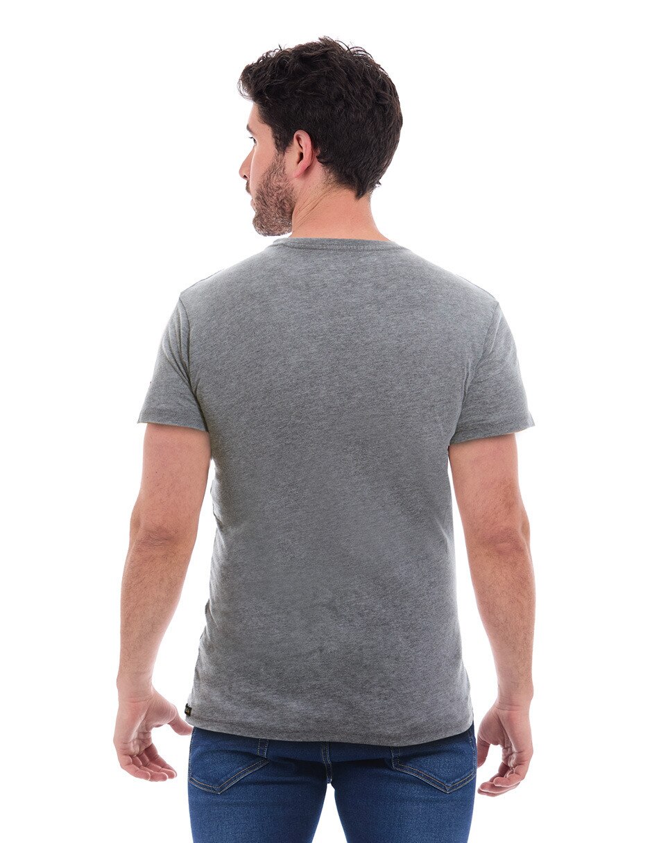 Playera cuello redondo para hombre