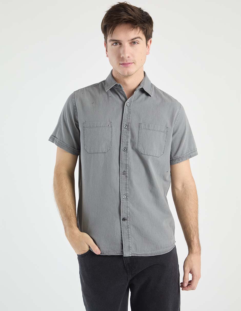 Camisa casual manga corta para hombre Camisa casual manga corta para hombre