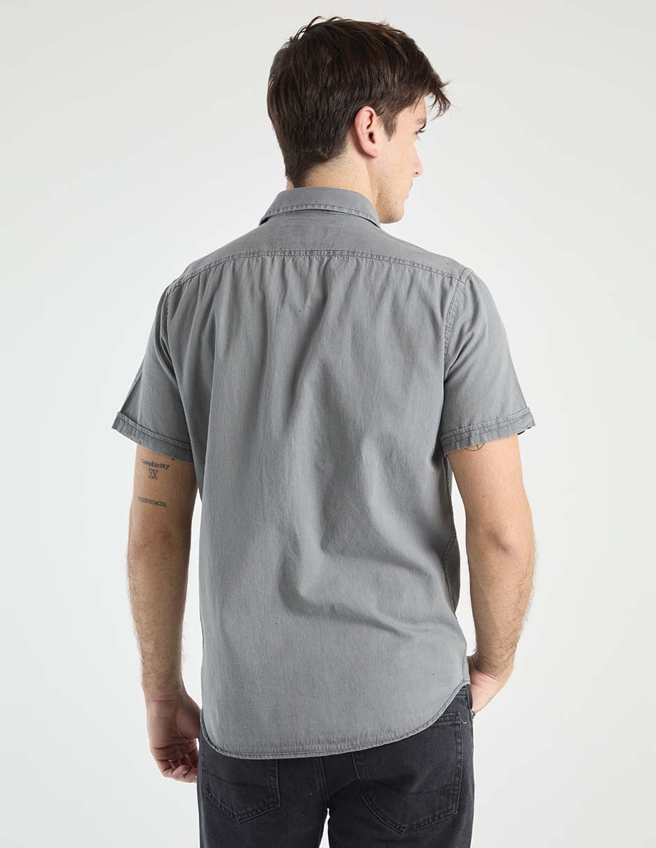 Camisa casual manga corta para hombre