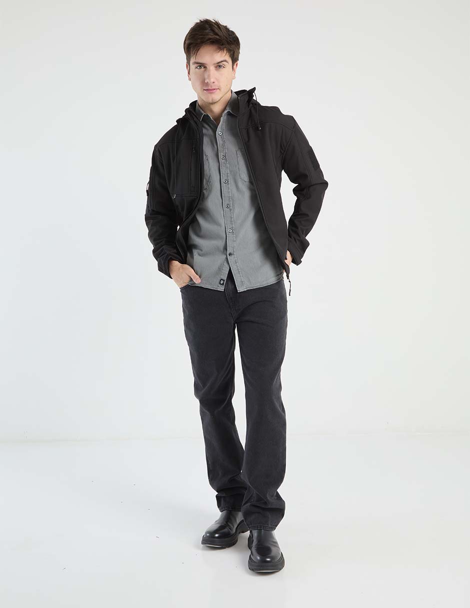Camisa casual manga corta para hombre