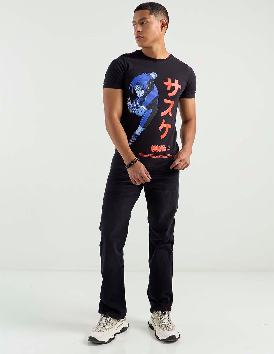 Jeans wide leg lavado obscuro para hombre 8