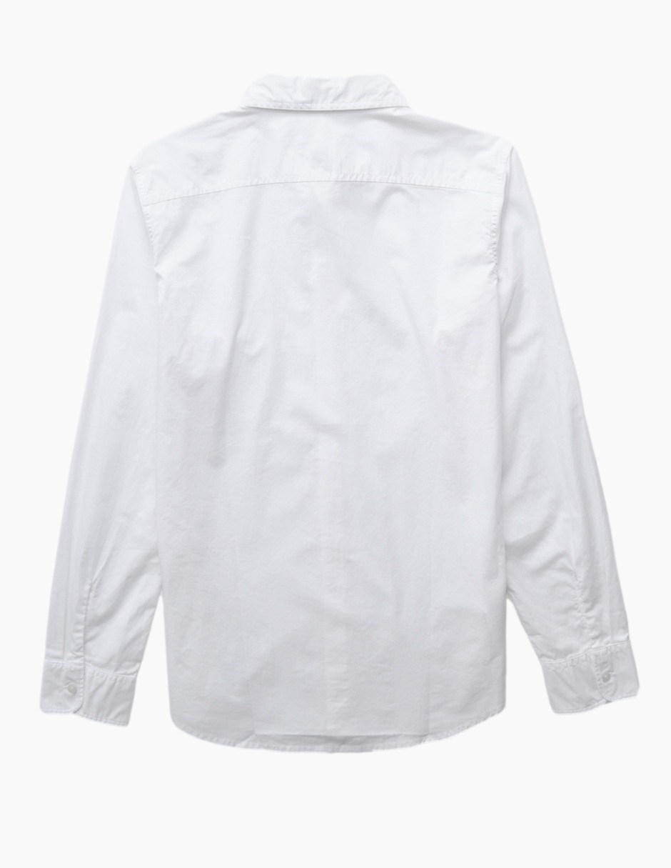 Camisa casual de algodón manga larga para hombre 2