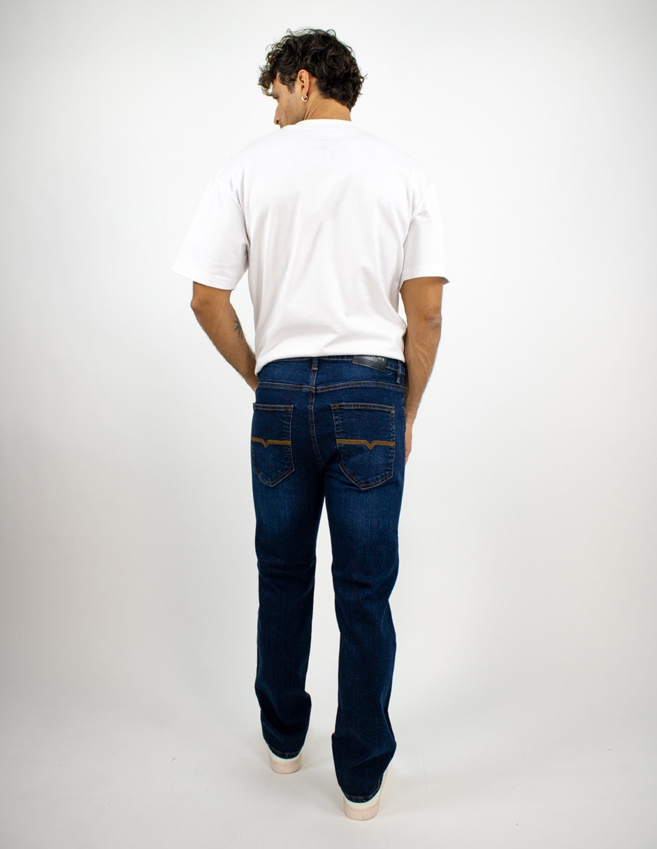 Jeans slim deslavado para hombre