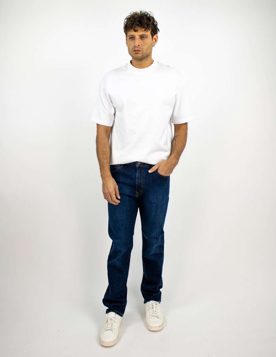 Jeans slim deslavado para hombre