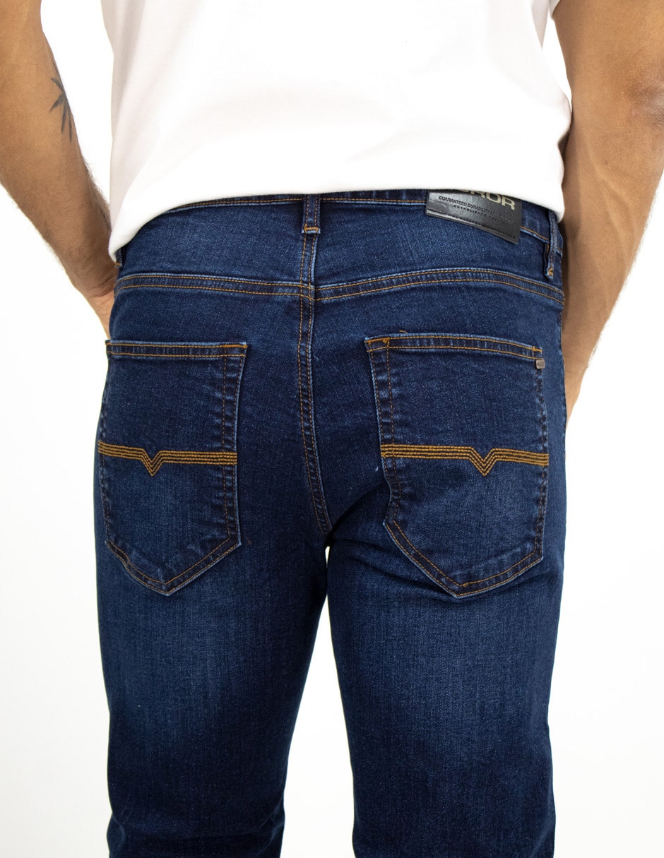 Jeans slim deslavado para hombre