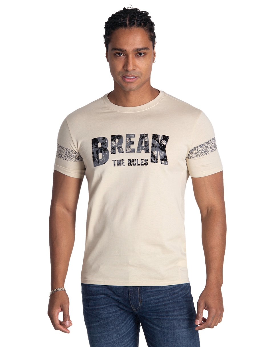 Playera cuello redondo para hombre