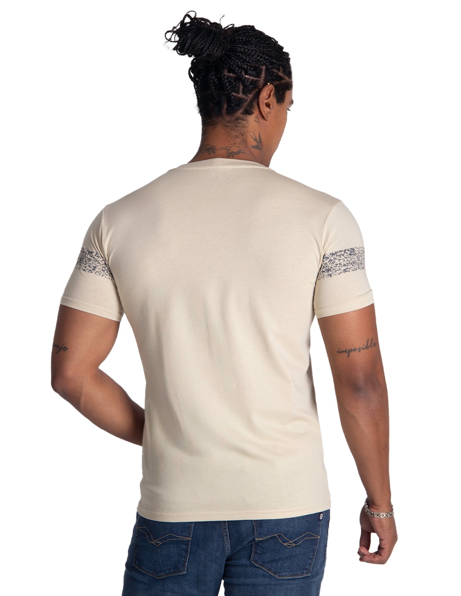 Playera cuello redondo para hombre