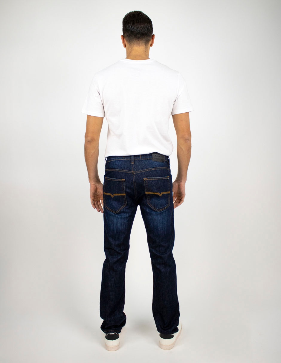 Jeans slim deslavado para hombre