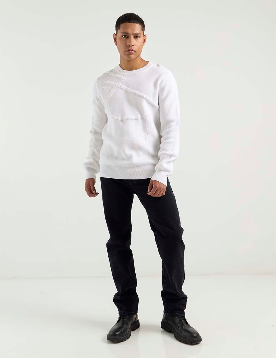 Jeans straight lavado obscuro para hombre